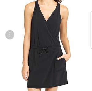 Athleta Take A Hike Black Dress